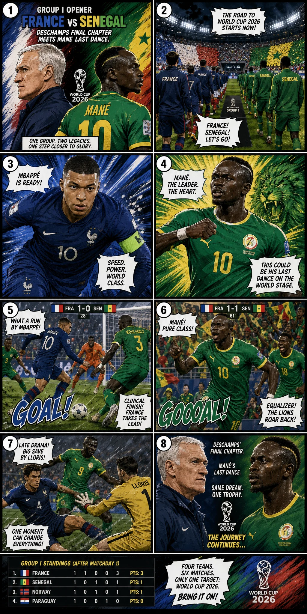 France vs Senegal: Group I Opener — Deschamps Final Chapter Meets Mane Last Dance