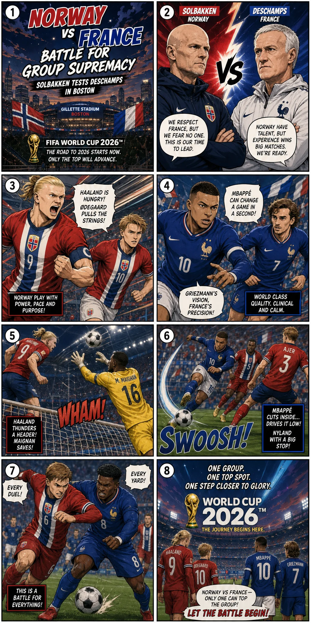 Norway vs France: Battle for Group Supremacy — Solbakken Tests Deschamps in Boston