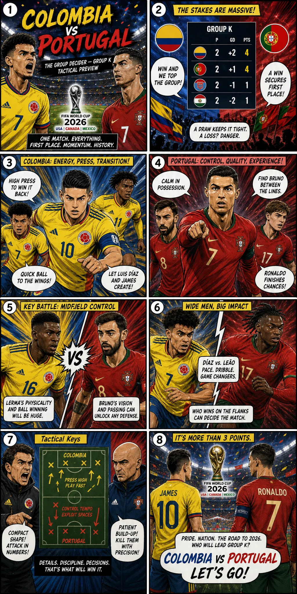 Colombia vs Portugal: The Group Decider — Group K Tactical Preview