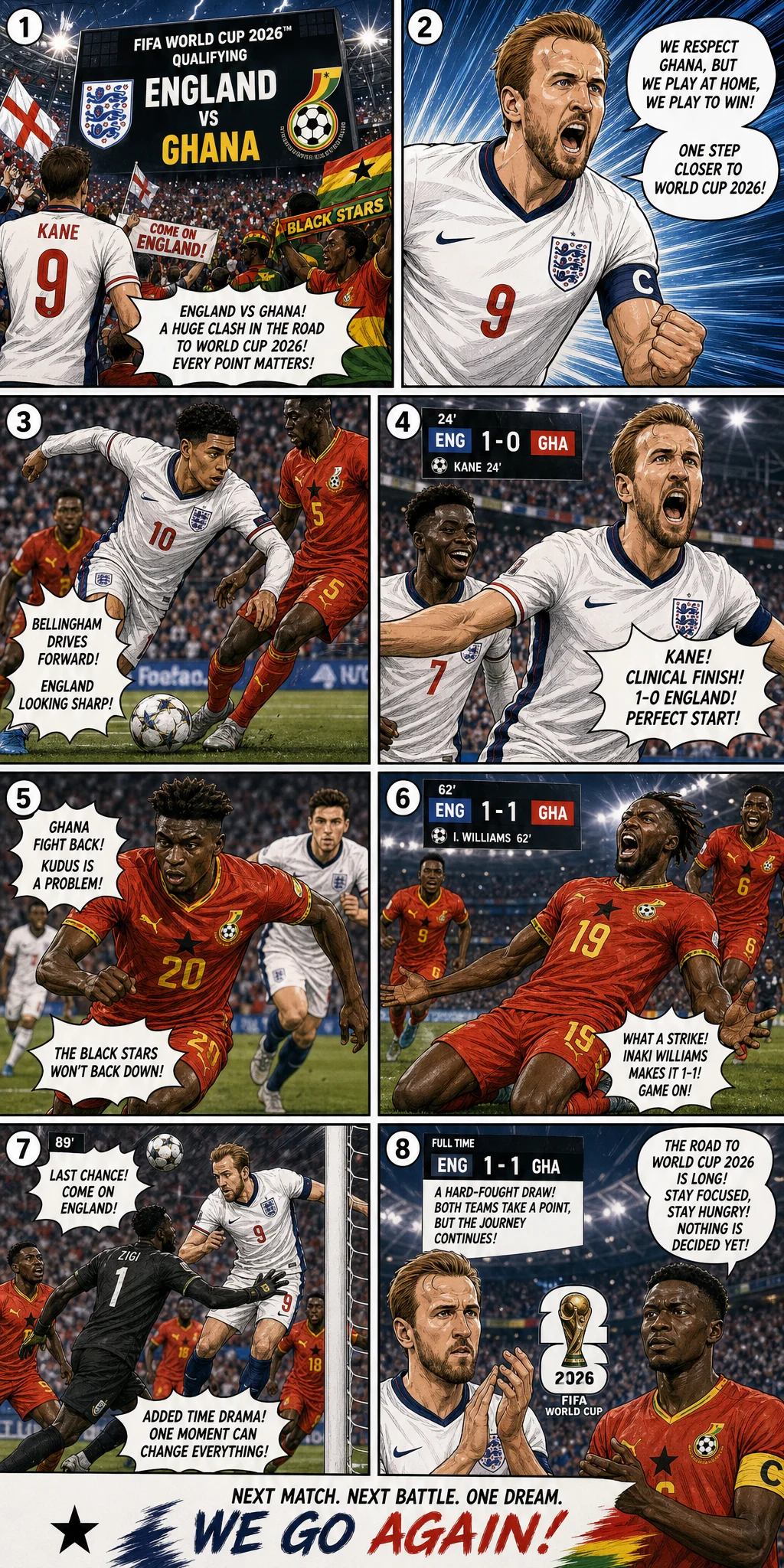 England vs Ghana