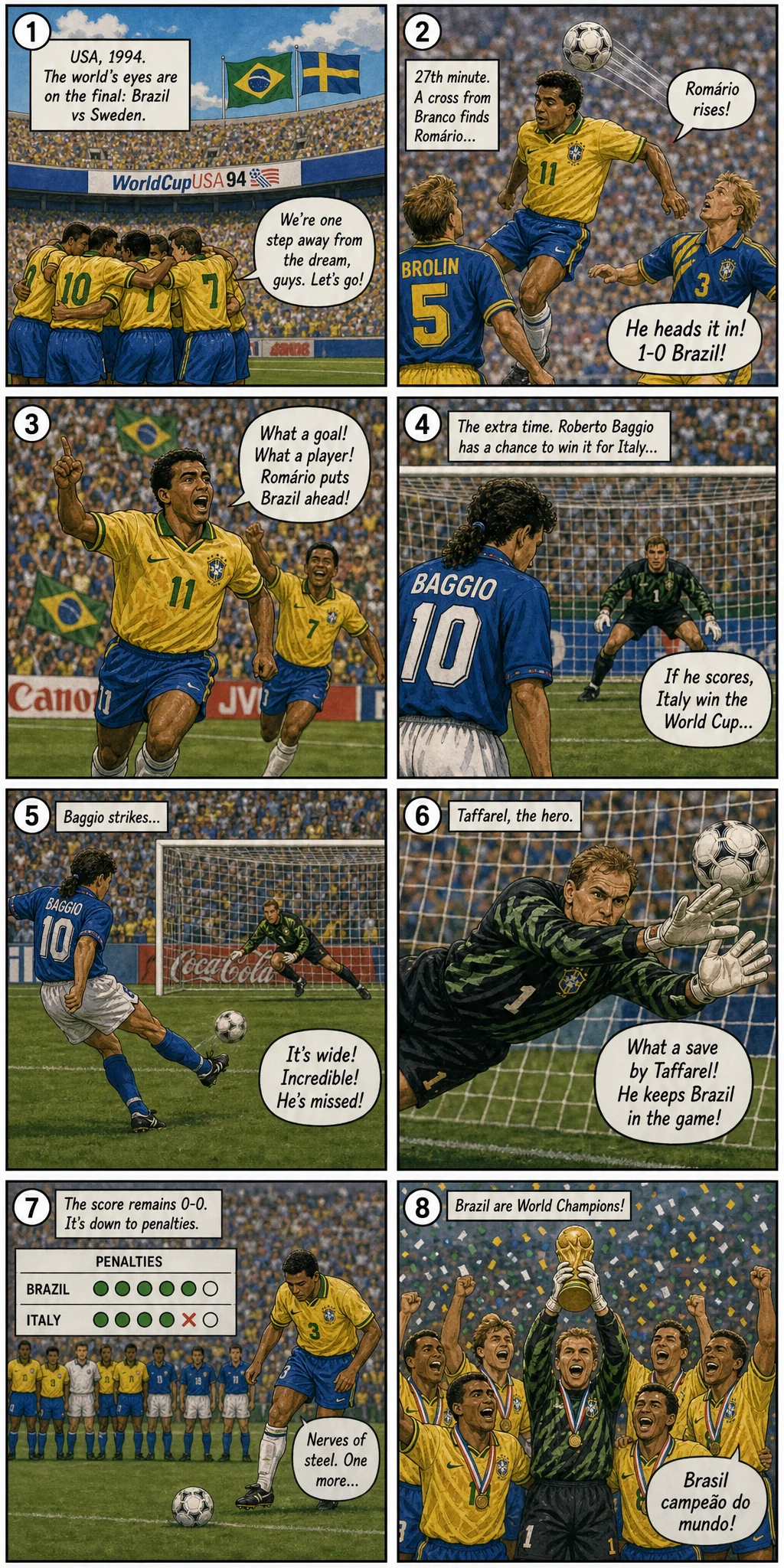 Eight Finals, Four Wins, Four Wounds