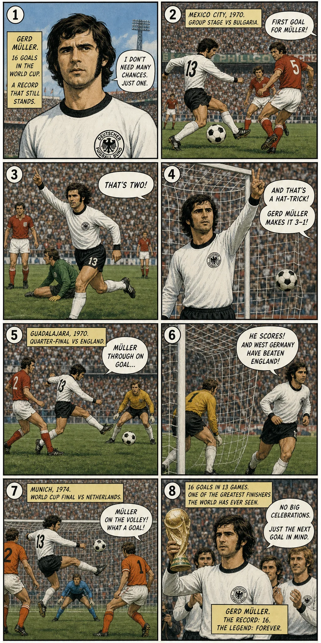 The Man Who Scored Sixteen Times and Never Smiled Once