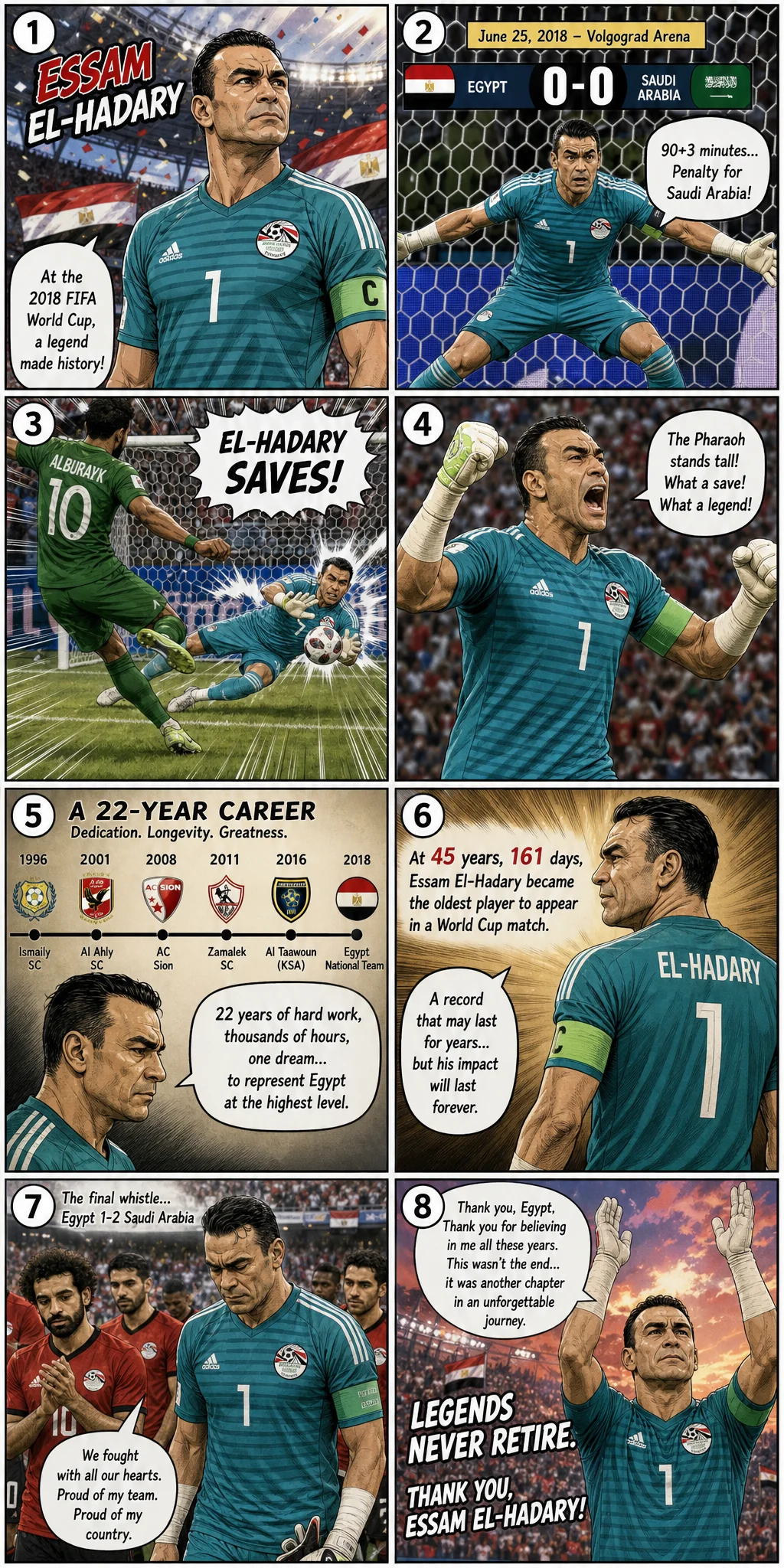 Forty-Five Years Old, and He Saved a Penalty