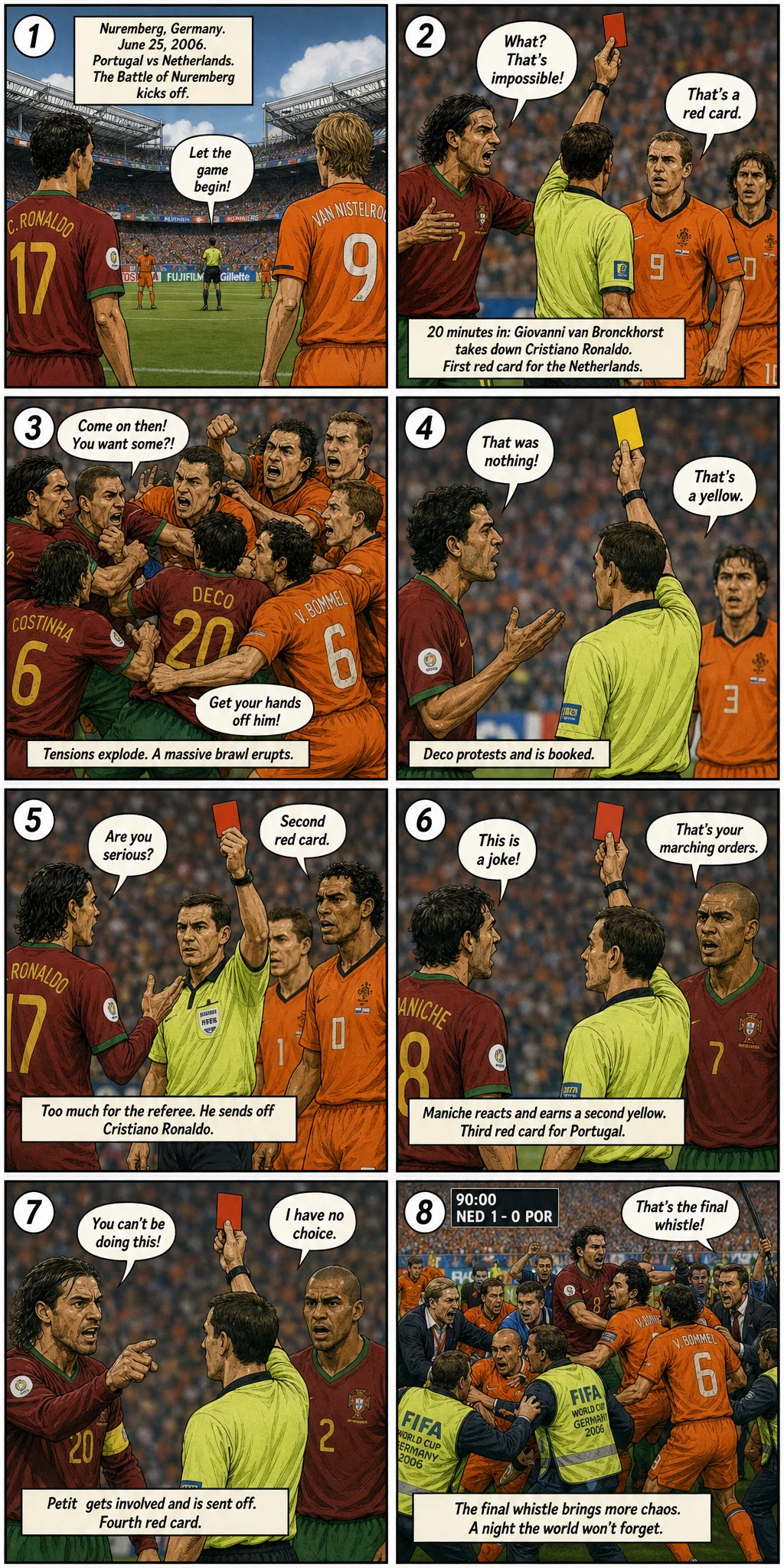 Sixteen Yellow Cards, Four Red Cards, and a Referee Who Lost Control