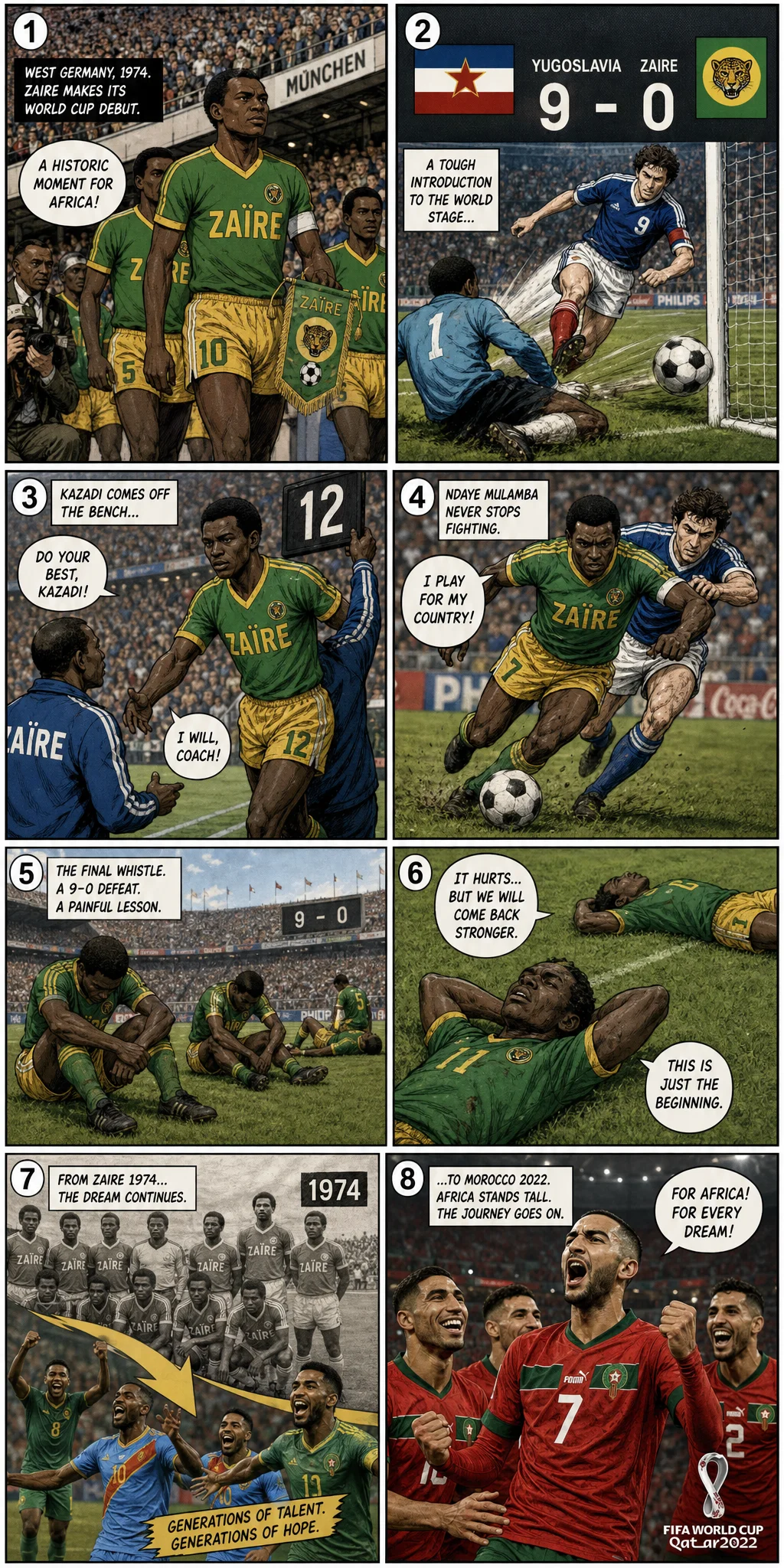 Yugoslavia 9-0 Zaire: The First African Dream, Shattered