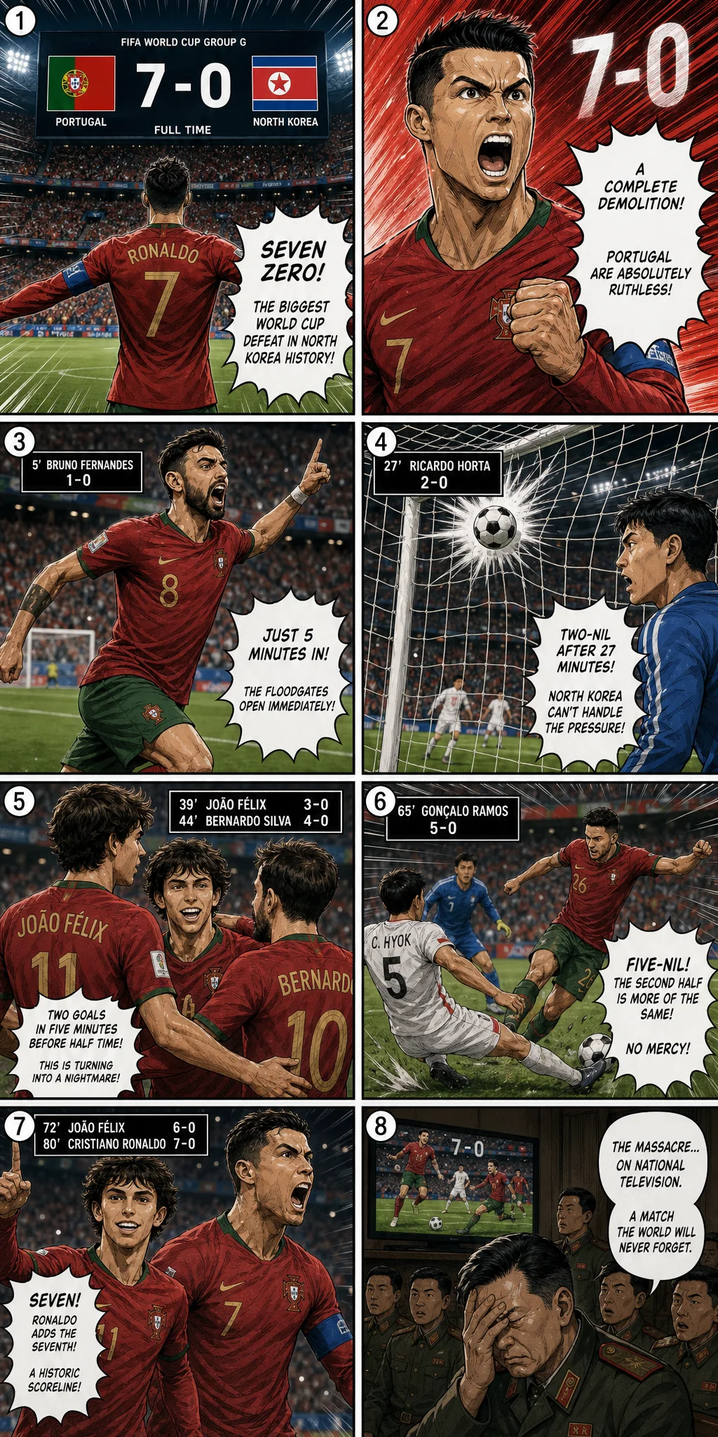 Portugal 7-0 North Korea: The Massacre on National Television