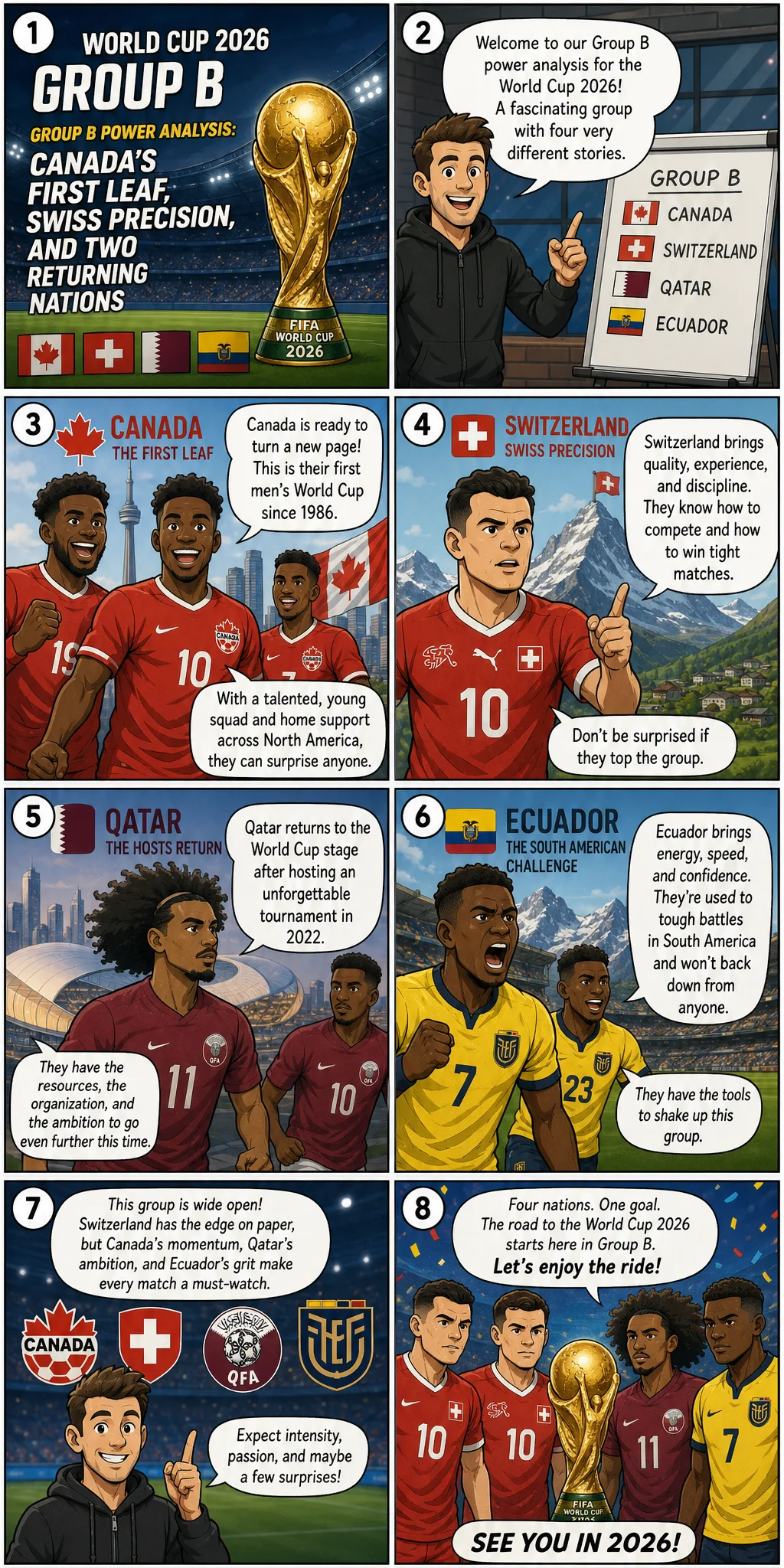 Group B Power Analysis: Canada's First Leaf, Swiss Precision, and Two Returning Nations