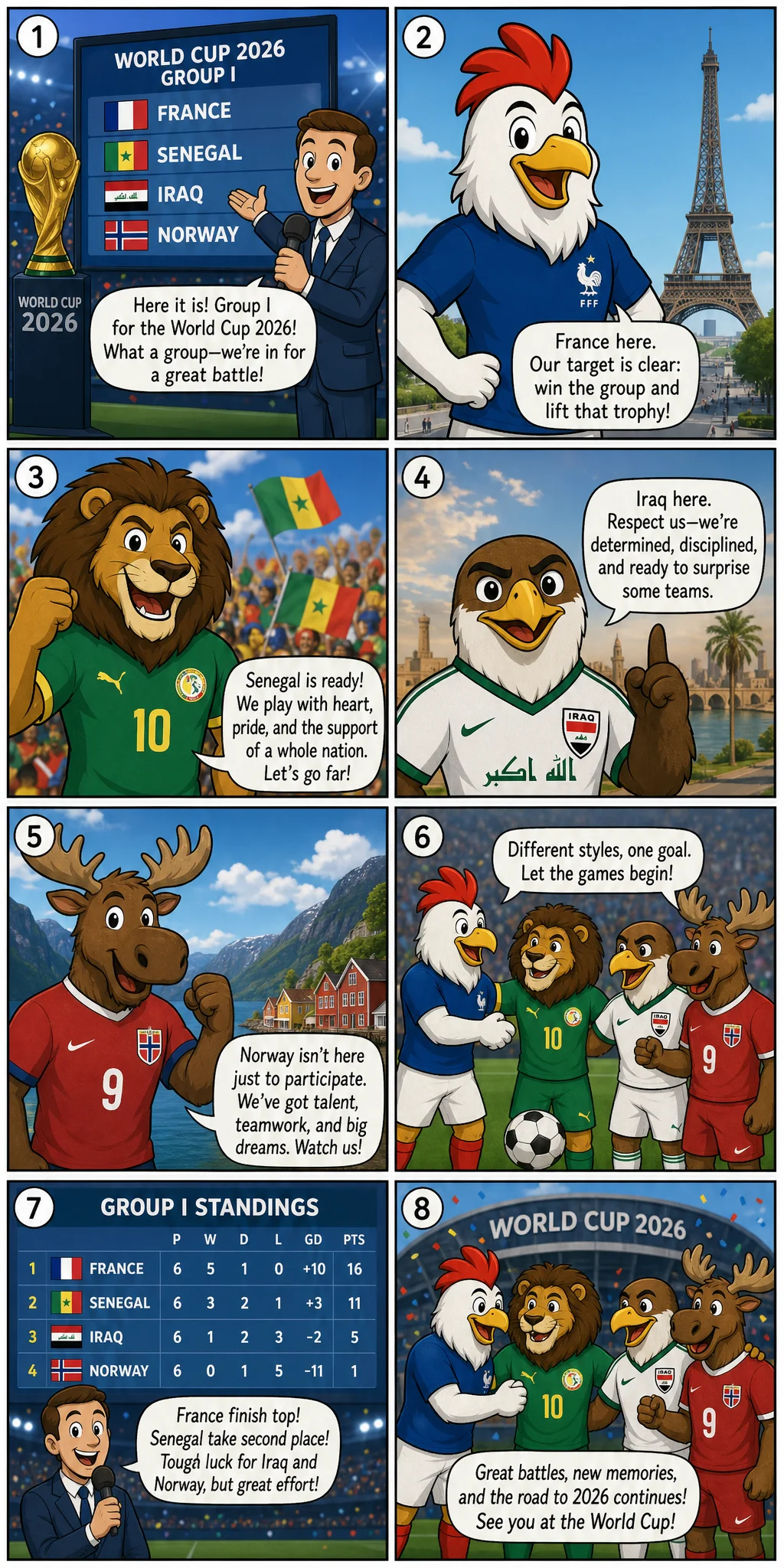 Group I Power Analysis: France, Senegal, Iraq, Norway