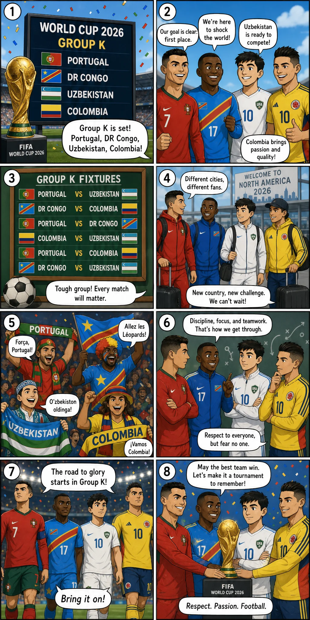 Group K Power Analysis: Portugal, DR Congo, Uzbekistan, Colombia