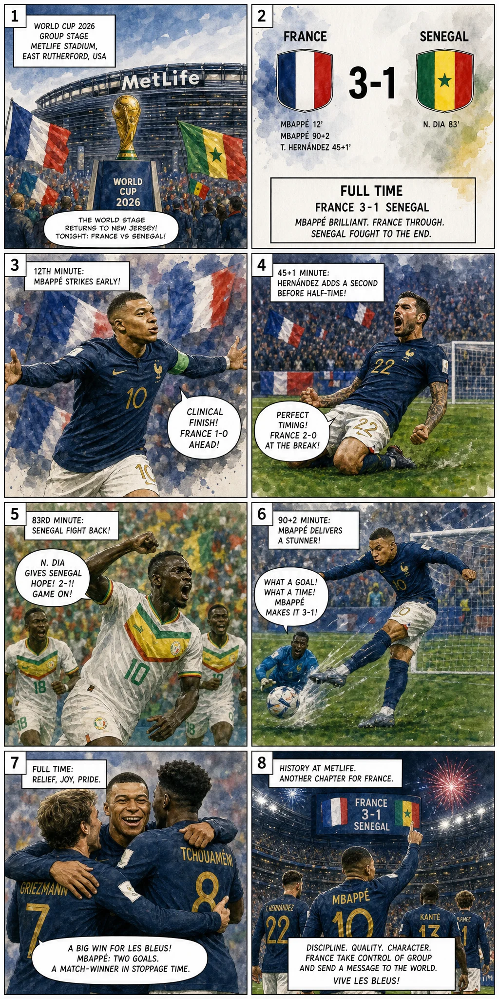 Francia 1-0 Senegal: Mbappé, el fantasma de 2002 y la mermelada que casi fue