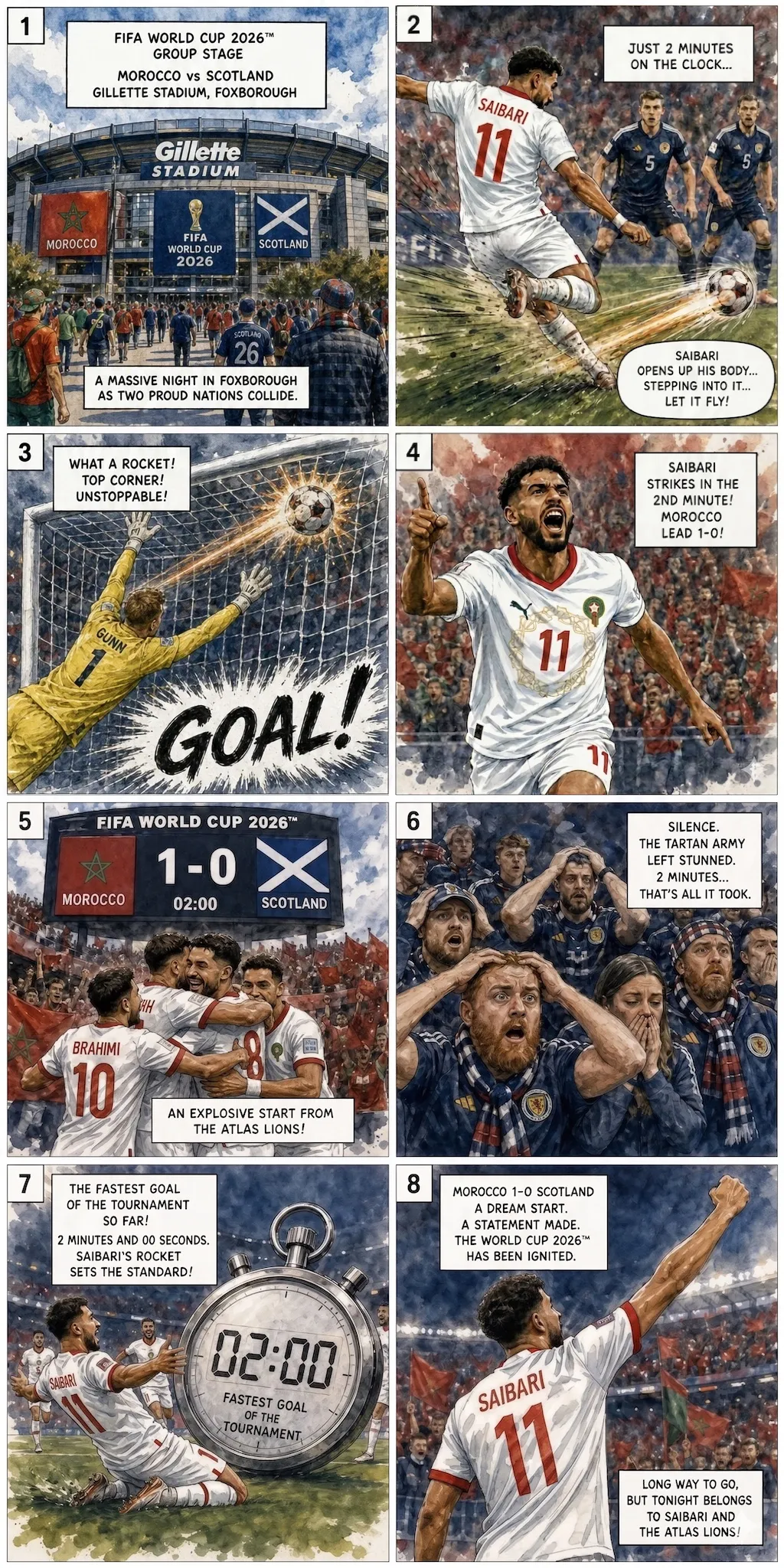 Schottland 0-1 Marokko: Saibaris Blitzschlag, ein System zum Schutz und die Geometrie einer verteidigten Führung
