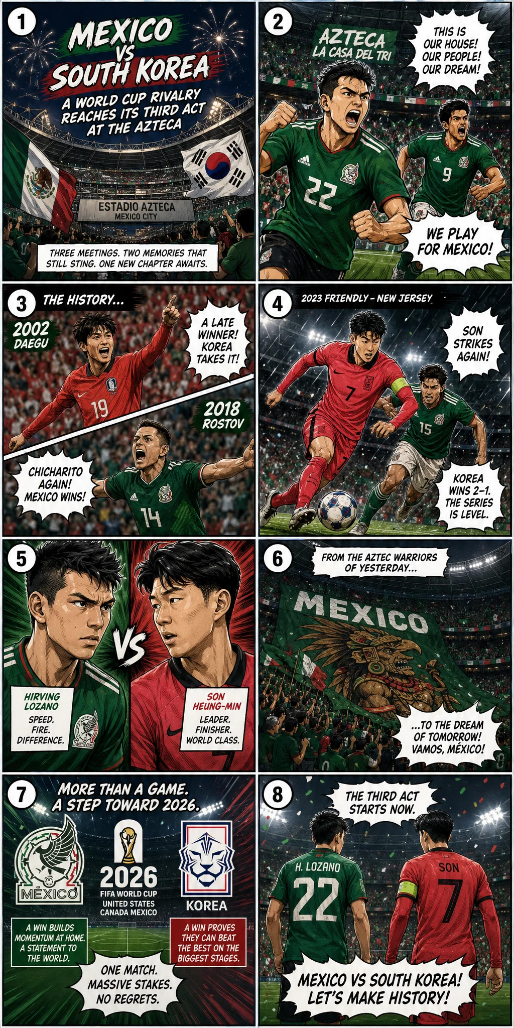 Mexico vs South Korea: A World Cup Rivalry Reaches Its Third Act at the Azteca