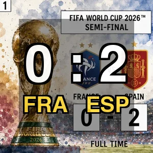 The index Comic image with the caption: France 0-2 Spain