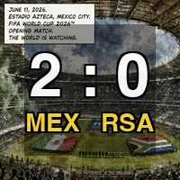 Mexico 2-0 South Africa: Three Red Cards and an Azteca Baptism
